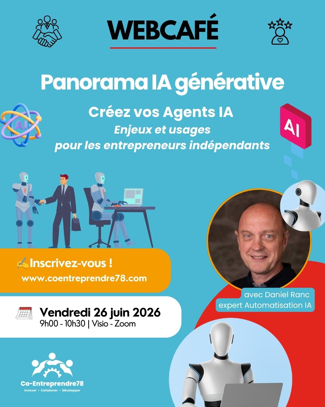 Webcafé "Du Panorama IA eux agents IA "-26 Juin-
