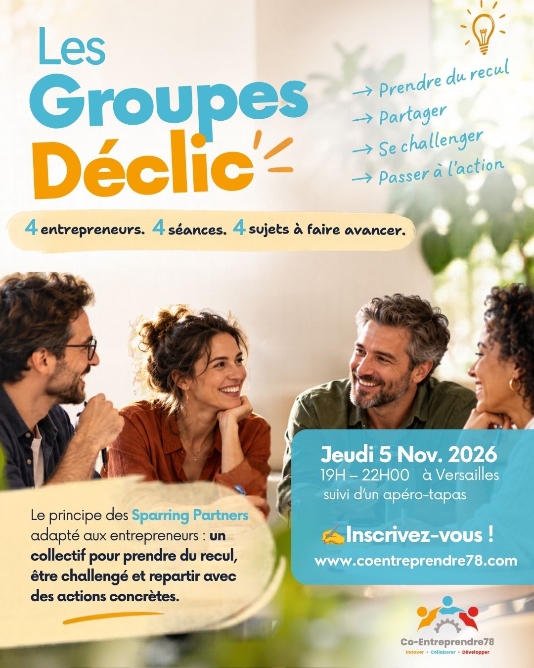 Soirée lancement des groupes Déclic -Jeudi 5 Novembre